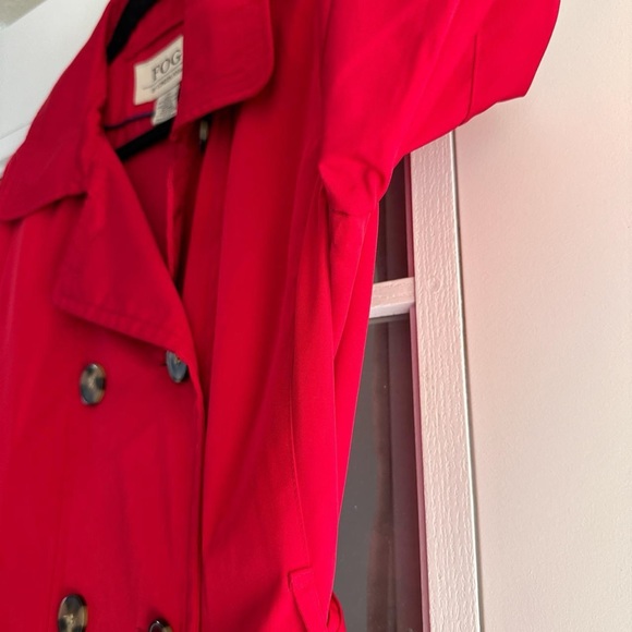 Red London Fog Coat - Picture 7 of 10